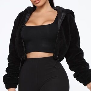 Black Crop Jacket - Fashion Nova